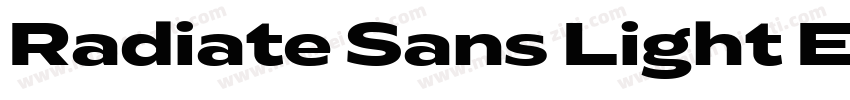Radiate Sans Light Expanded字体转换